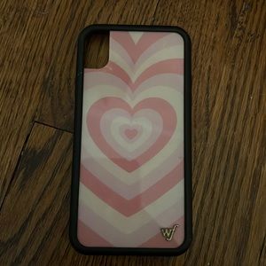 Wildflower Pink Hearts Phone Case iPhone XR